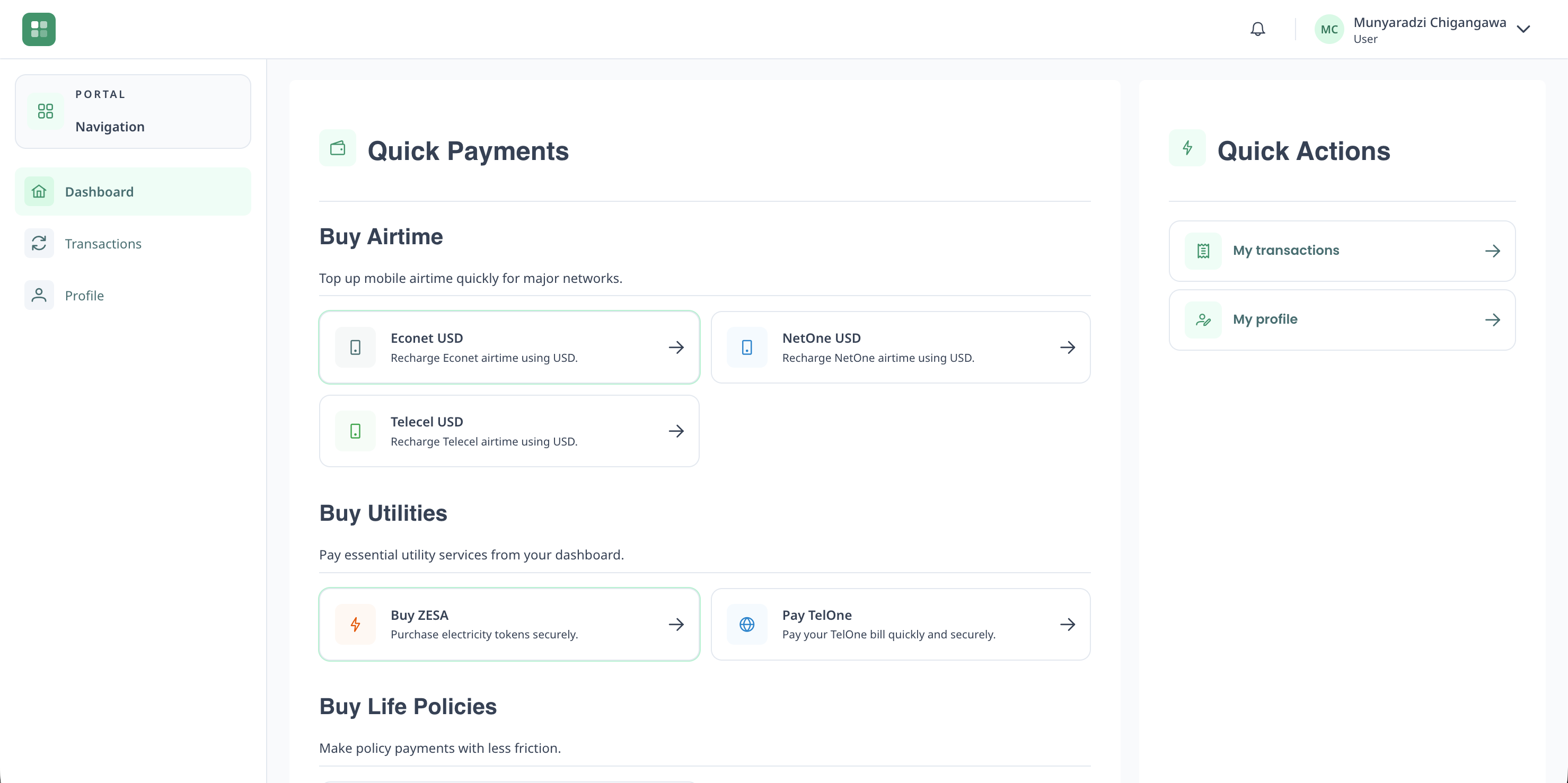 Paystacks Web Portal